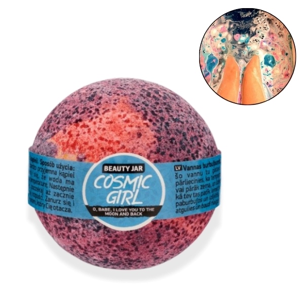 Bilă tricoloră efervescentă pentru baie | COSMICGIRL