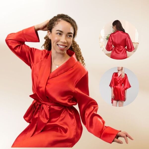 Halat de noapte sexy din mătase pentru femei | RUBYSILK