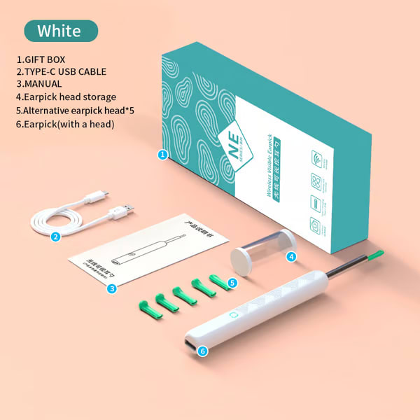 Curățător de urechi cu vizualizare HD | EARSCAN